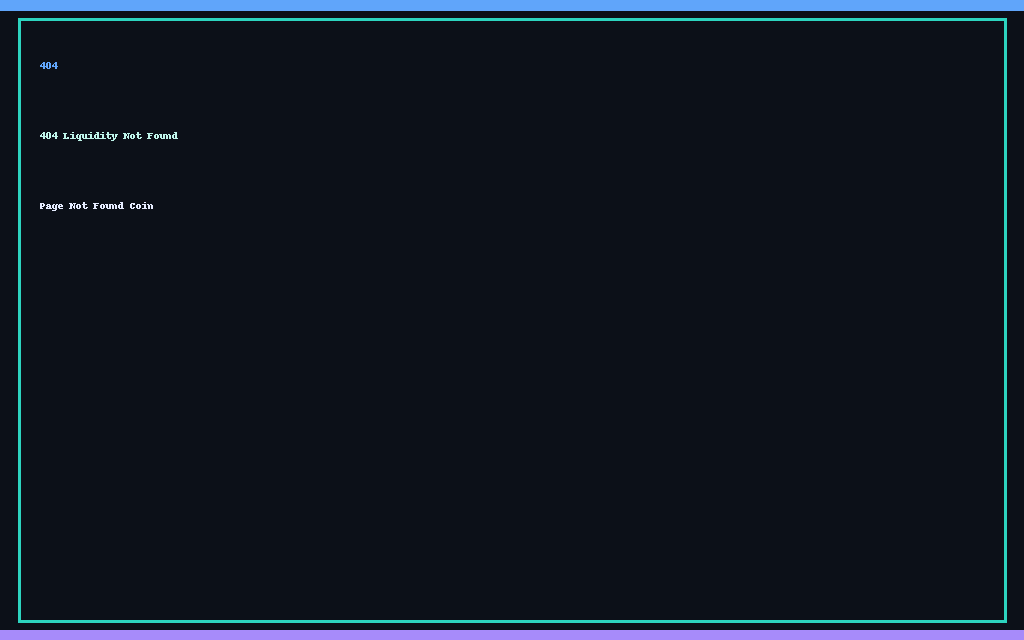 404 Liquidity Not Found